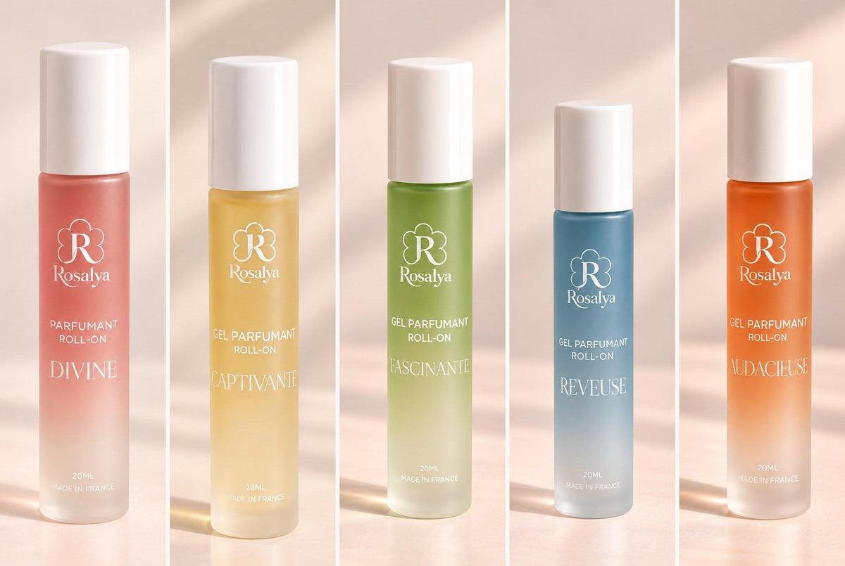 Les cinq gels parfumants ROSALYA