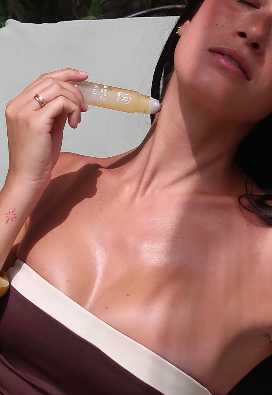 Application du gel parfumant Captivante