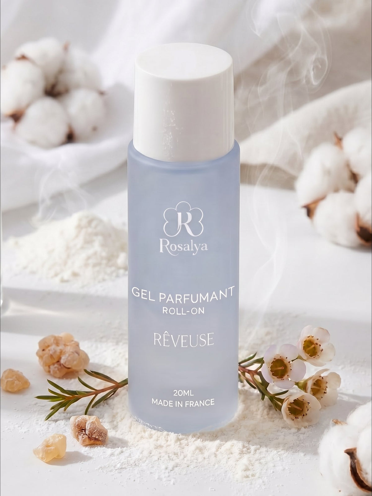 Gel parfumant Rêveuse avec fleurs de coton et poudre